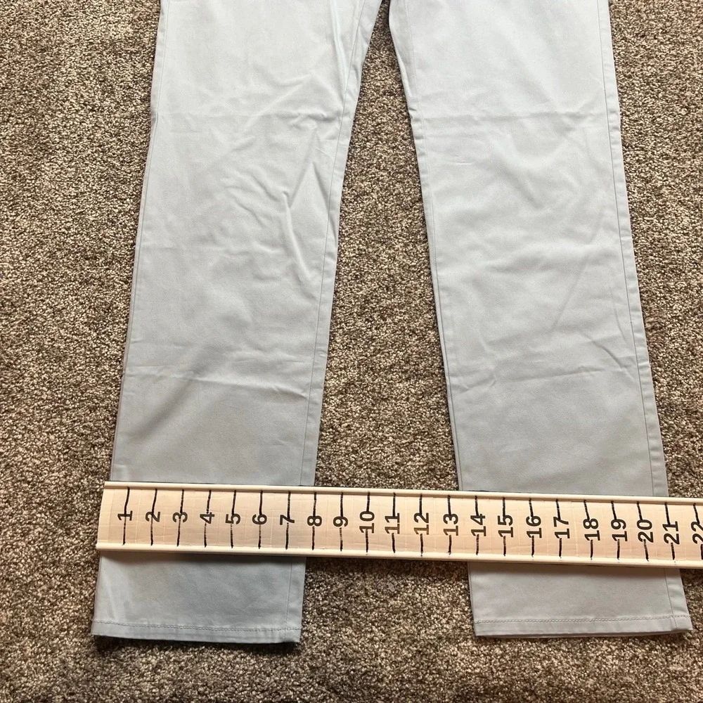 DUNNING Dress Pants Mens 33x32 golf Blue office Stretch Chinos preppy o